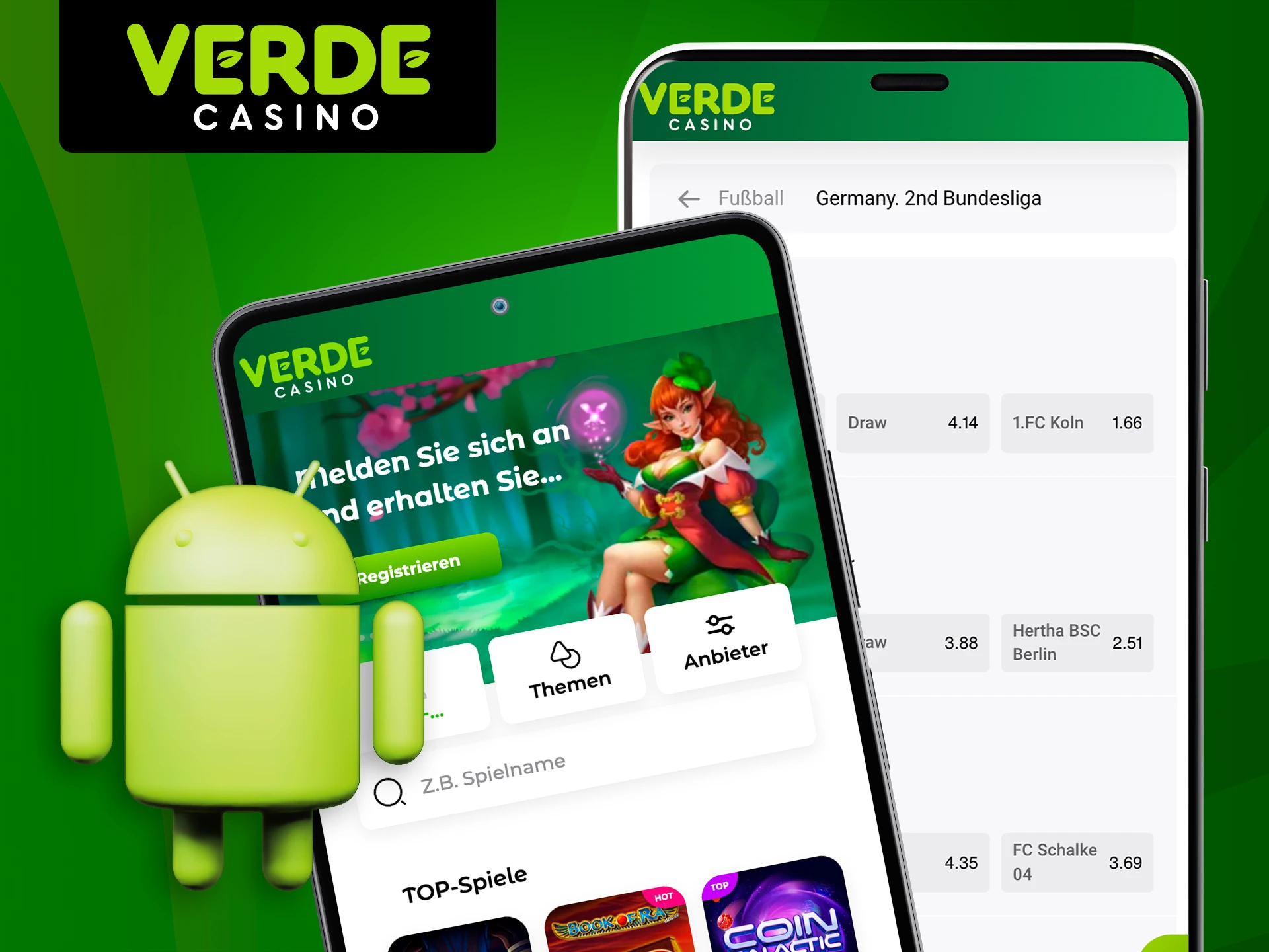 Erfahren Sie, auf welchen Android-Geräten die mobile App von Verde Casino funktioniert.