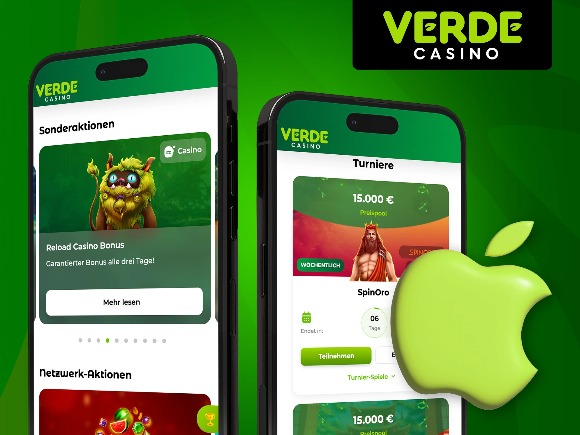 Erfahren Sie, welche iOS-Geräte die mobile App von Verde Casino unterstützen.