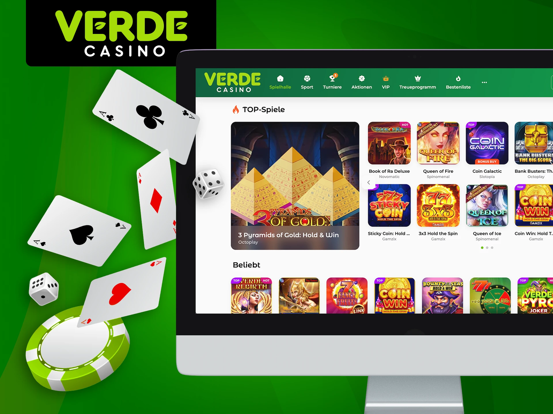 Erfahren Sie, wie Sie bei Verde Casino spielen und gewinnen können.