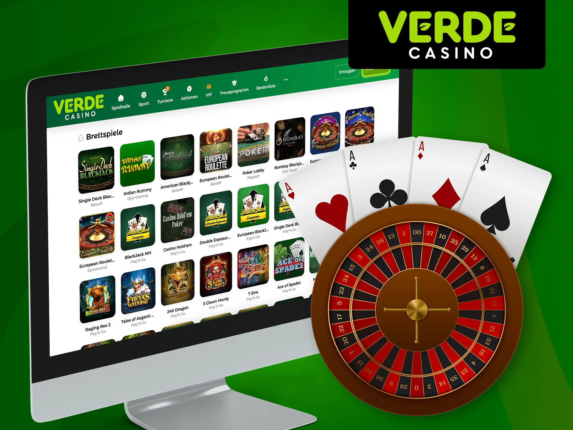 Wählen Sie aus einer Vielzahl klassischer Tischspiele im Verde Casino.