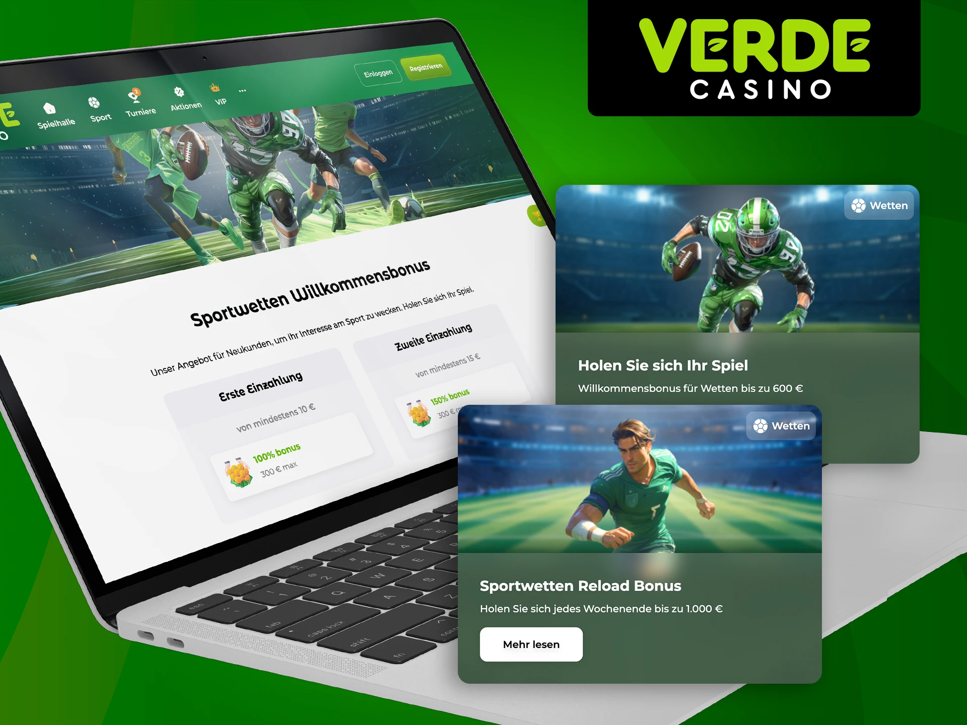 Erfahren Sie mehr über Boni und Aktionen für Spieler, die bei Verde Casino auf E-Sport wetten.