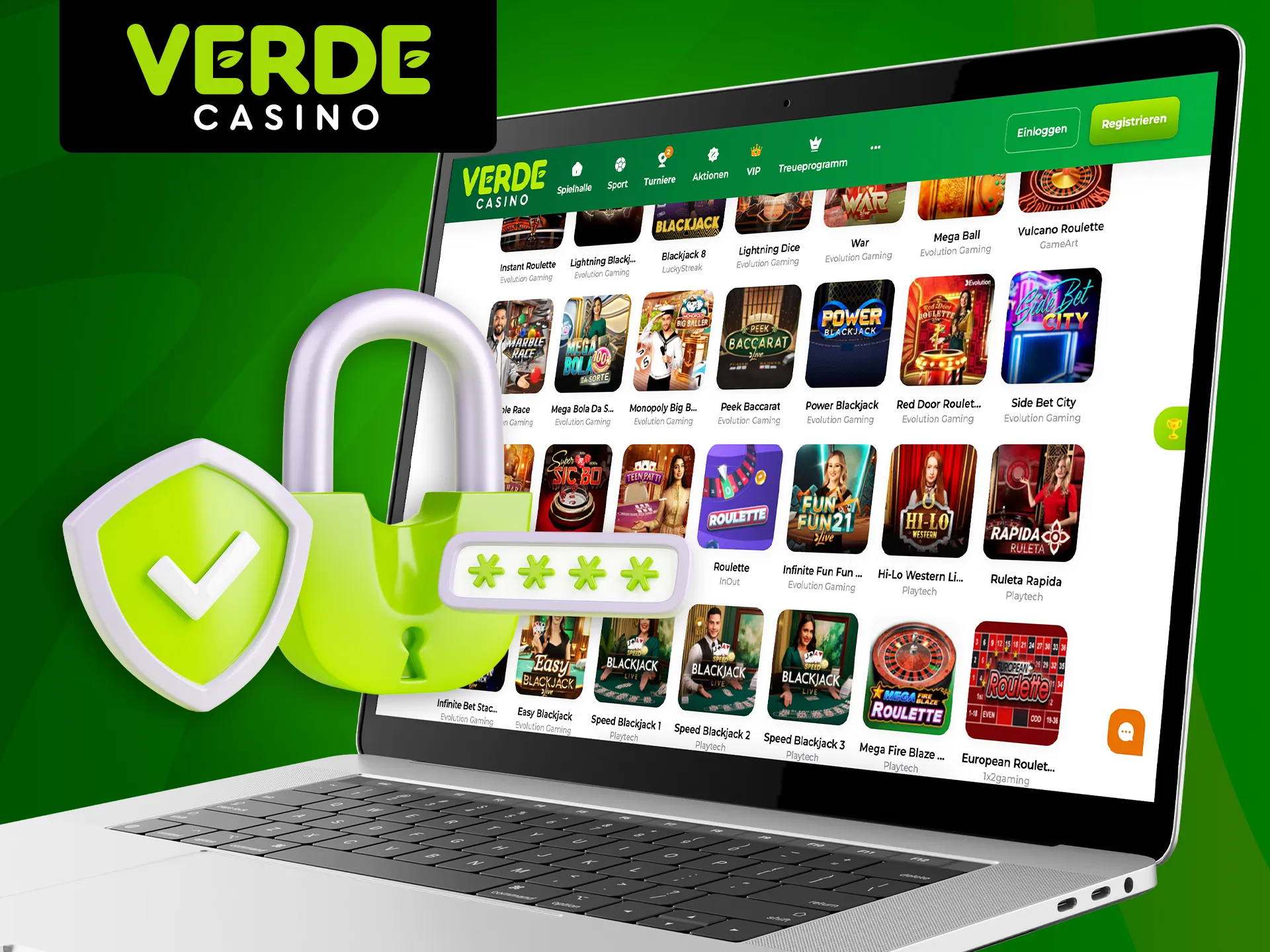 Lesen Sie, wie Verde Casino die persönlichen und finanziellen Daten seiner Spieler schützt.