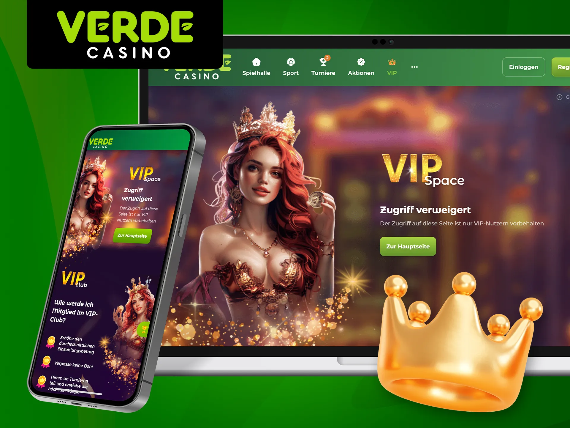 Erfahren Sie, wie das VIP-Programm im Verde Casino funktioniert.
