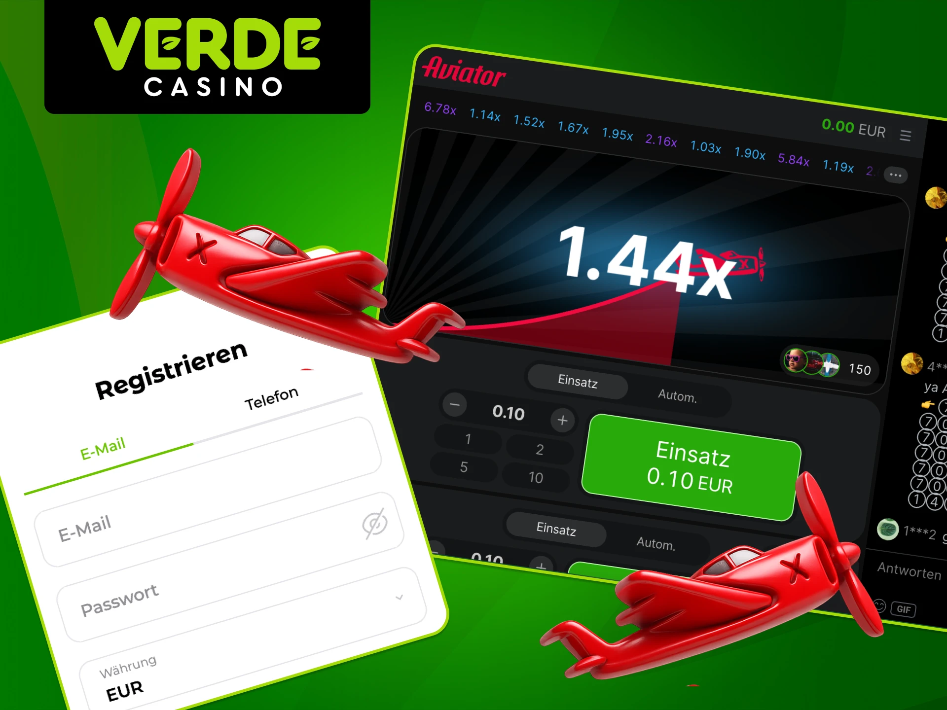 So einfach beginnt dein Spiel im Verde Casino.