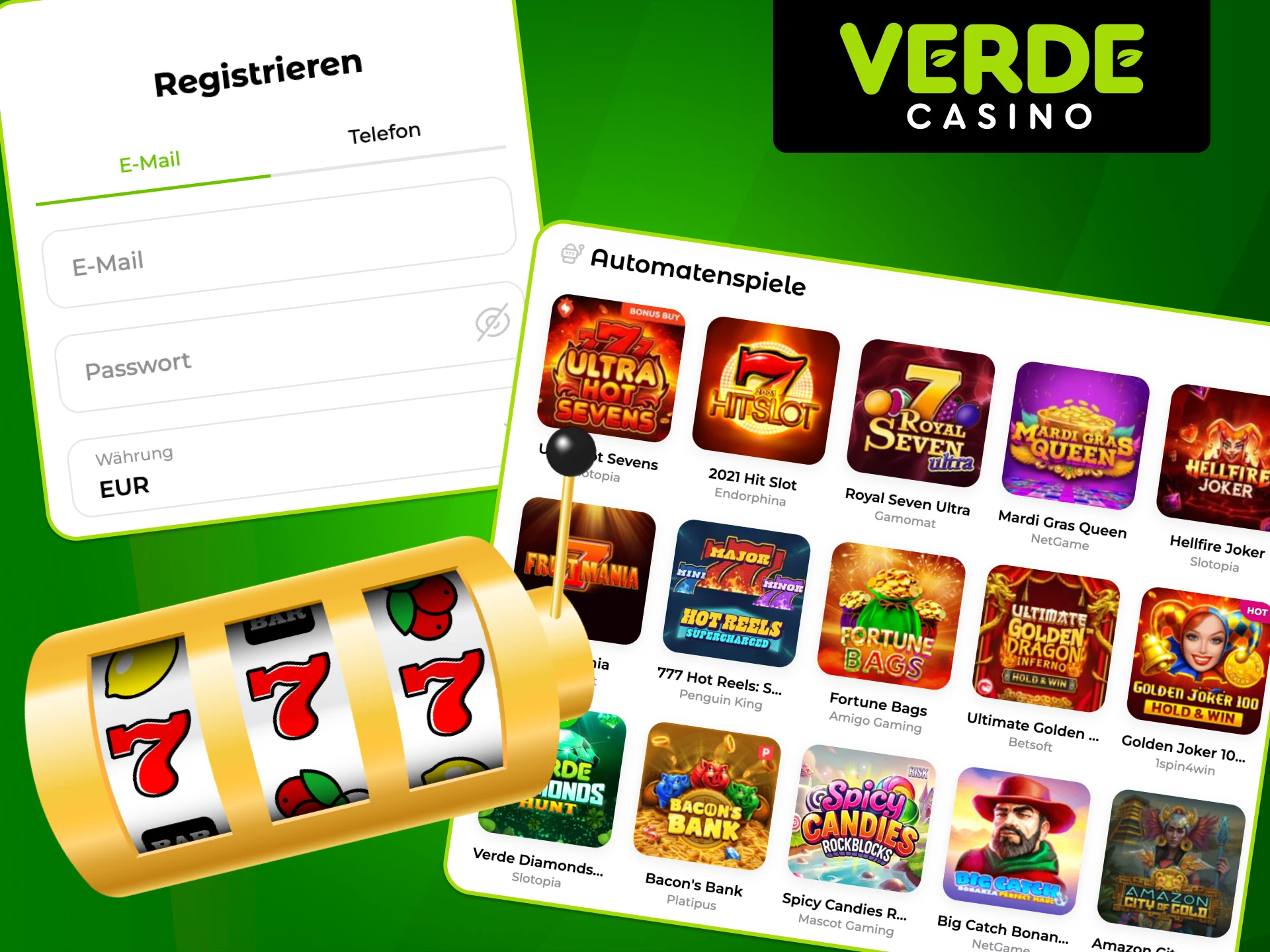 Starte dein Slot-Abenteuer im Verde Casino.