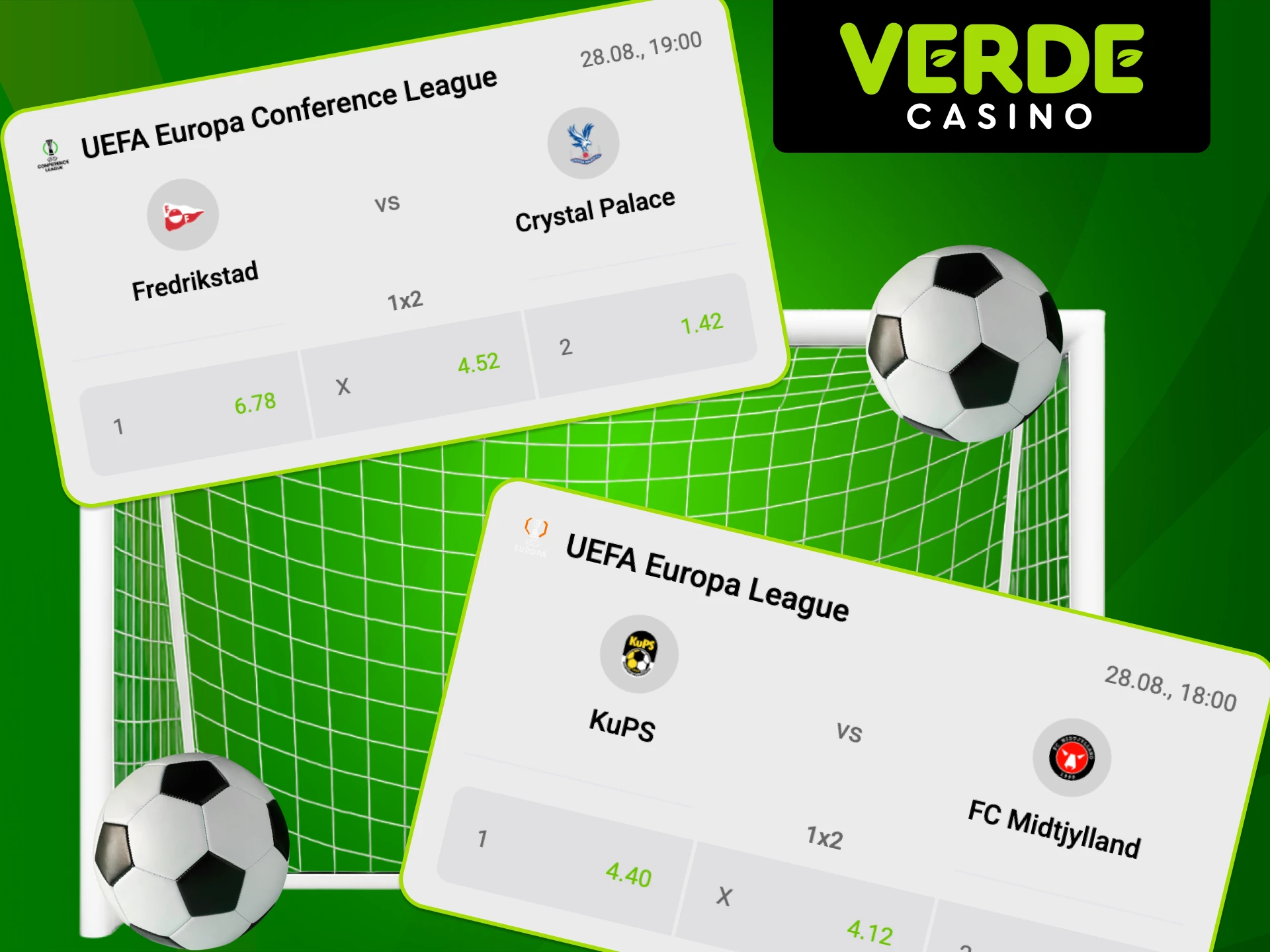 Fußball Turniere mit tollen Chancen im Verde Casino.