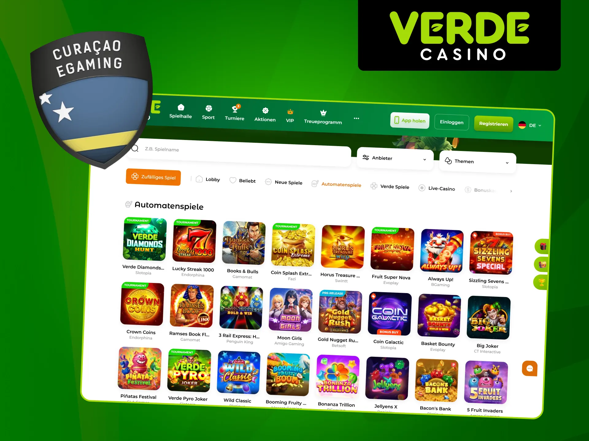 Erfahren Sie mehr über Lizenzierung und Fairness bei Verde Casino.